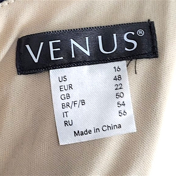 VENUS Sleeveless Black Fishtail Lace Dress Size 16 - Picture 13 of 14